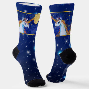 Einhorn-Crew-Socken Socken