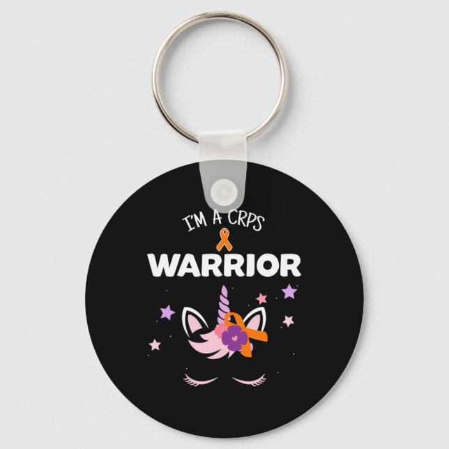 Einhorn CRPS-Warrior RSD CRPS-Bewusstsein Schlüsselanhänger (Vorderseite)