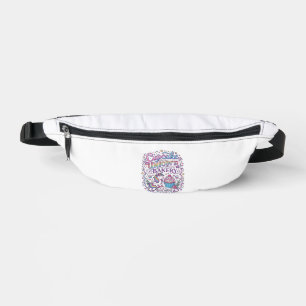 Einhorn Cupcake Einhorn Bäckerei Weißer Hintergrun Bauchtasche
