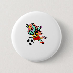 Einhorn Dab Uganda Fußballtrikot Ugandisches Fußba Button