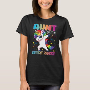 Einhorn-Dabbing-Tante des Geburtstags-Prinzessin-G T-Shirt