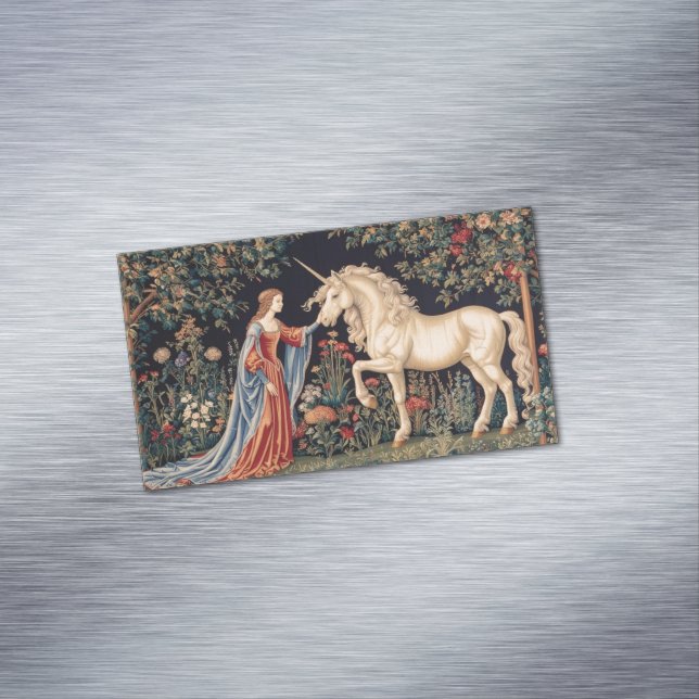 Einhorn-Dame Magnetische Visitenkarte (Beispiel)