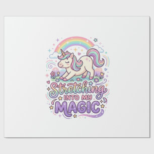 Einhorn, das sich in meine magische fette Schrifta Geschenkpapier