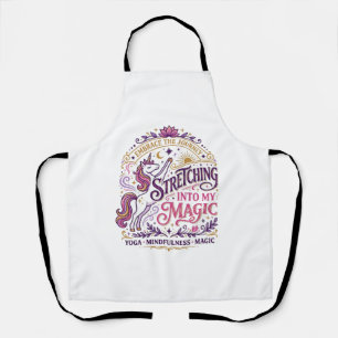 Einhorn, das sich in meinen magischen stilvollen w schürze