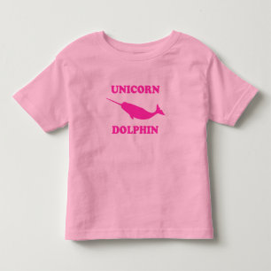 Einhorn-Delfin Kleinkind T-shirt