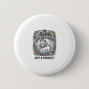Einhorn Der Garten Einhorn Werbevektor Design Button