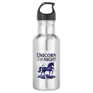 Einhorn der Nacht Grafikdesign Zazzle Design_ Edelstahlflasche