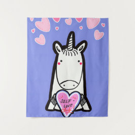 Einhorn der Selbstliebe Wandteppich