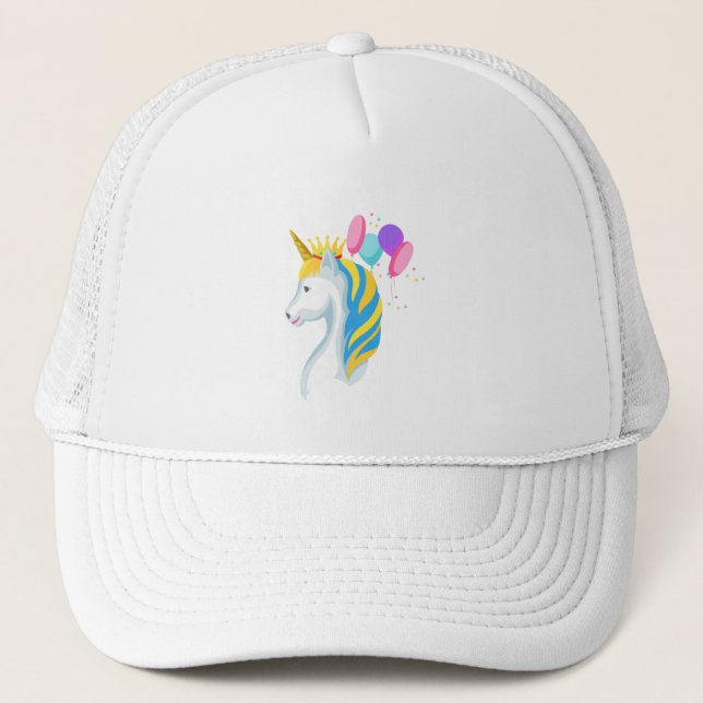 Einhorn des nächtlichen Anime Truckerkappe (Vorderseite)
