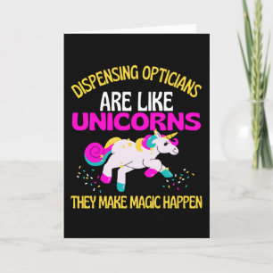 Einhorn des Optikers, magisches Einhorn Karte