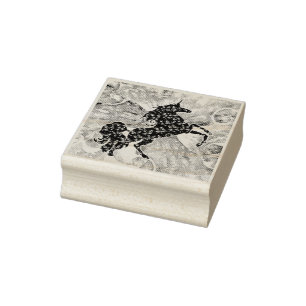 EINHORN DES UNIVERSUMS mehrfarbig Gummistempel