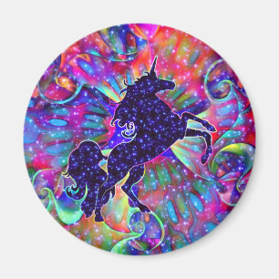 EINHORN DES UNIVERSUMS mehrfarbig Magnet