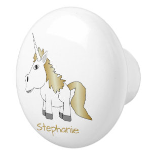 Einhorn-Design personalisiert Keramikknauf