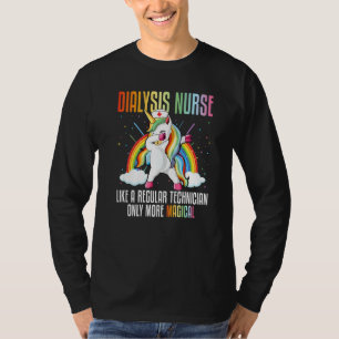 Einhorn-Dialyse-Nurse wie eine regelmäßige T-Shirt