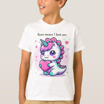 Einhorn Dino Shirt! Rawr bedeutet, dass ich dich L