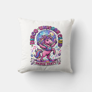 Einhorn Disco Einhorn Club Werbe Shirt Grafik Kissen