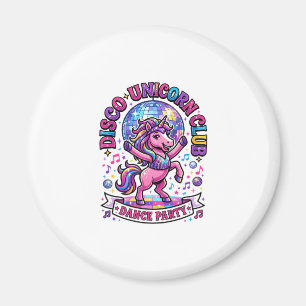 Einhorn Disco Einhorn Club Werbe Shirt Graphi Magnet