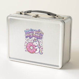 Einhorn-Donut-Beriehre-mein-magisches-Geschenk-Ide Metall Brotdose