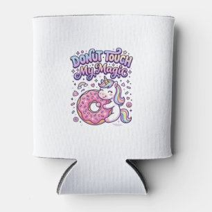 Einhorn Donut Berühre Mein Magisches Geschenkidee  Dosenkühler