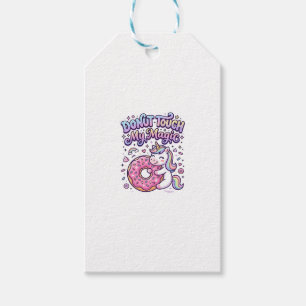 Einhorn Donut Berühre Mein Magisches Geschenkidee Geschenkanhänger