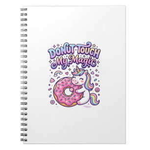 Einhorn Donut Berühre Mein Magisches Geschenkidee  Notizblock