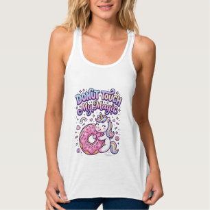 Einhorn-Donut-Berühre-mein-Zauber-Geschenk-Idee-Au Tank Top