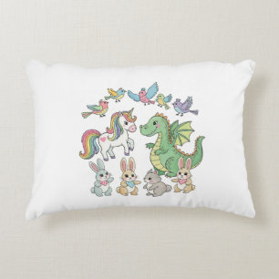 Einhorn-Drache-Tier-Kinder-Kissen Dekokissen