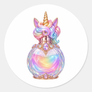 Einhorn-Duftstickers Runder Aufkleber