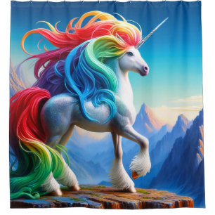 Einhorn Duschvorhang
