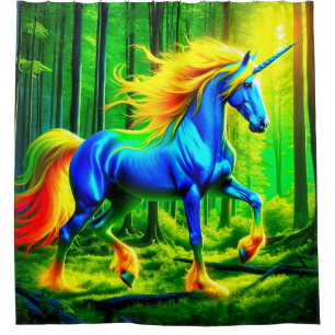 Einhorn Duschvorhang