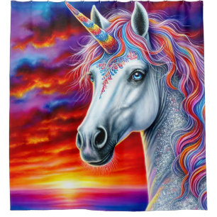 Einhorn Duschvorhang