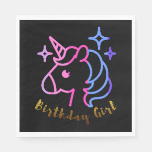 Einhorn Einhorn Einhorn Geburtstagsgeschenk Mädche Serviette