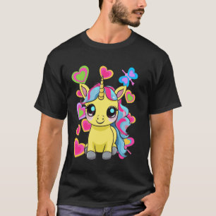 Einhorn Einhorn Kind Kinder Mädchen Mythische Schö T-Shirt