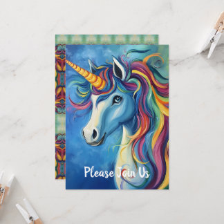 Einhorn Einladung