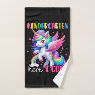Einhorn Einschulung Kindergarten Handtuch