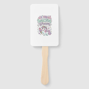 Einhorn-Eiscreme Einhorn-Traum Süßes Pastell Produ Fächer