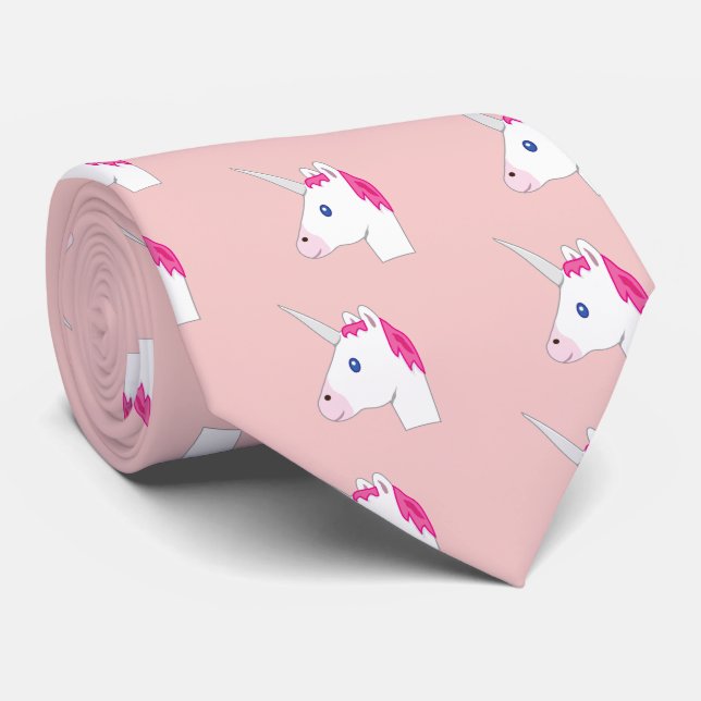 Einhorn emoji krawatte (Gerollt)