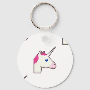 Einhorn-Emoji Schlüsselanhänger