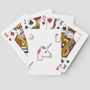 Einhorn Emoji Spielkarten