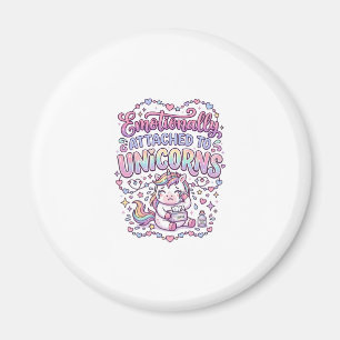 Einhorn emotional an Einhörner gebunden Original  Magnet