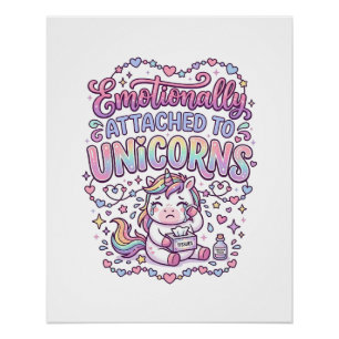 Einhorn emotional an Einhörner gebunden Original Poster