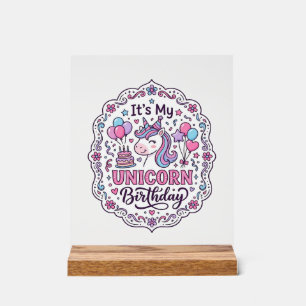 Einhorn Es ist mein Einhorn Geburtstag Lustiges Sh Acrylschild