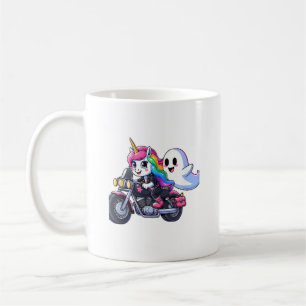 Einhorn fährt auf einem Motorrad Jungen Mädchen Mä Kaffeetasse