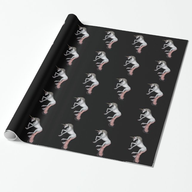 Einhorn-Fantasie Geschenkpapier (Ungerollt)