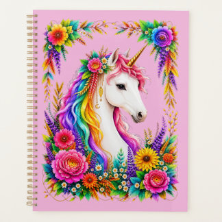 Einhorn-Fantasy-Magisches Regenbogen-Notizbuch Planer