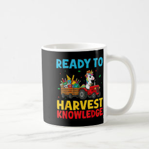 Einhorn-Farmer-Traktor Kinder Zurück zur Schule Kaffeetasse