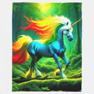 Einhorn Fleecedecke