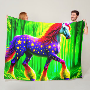 Einhorn Fleecedecke