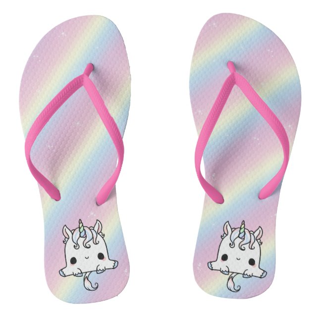 Einhorn Flip Flops (Fußbett)