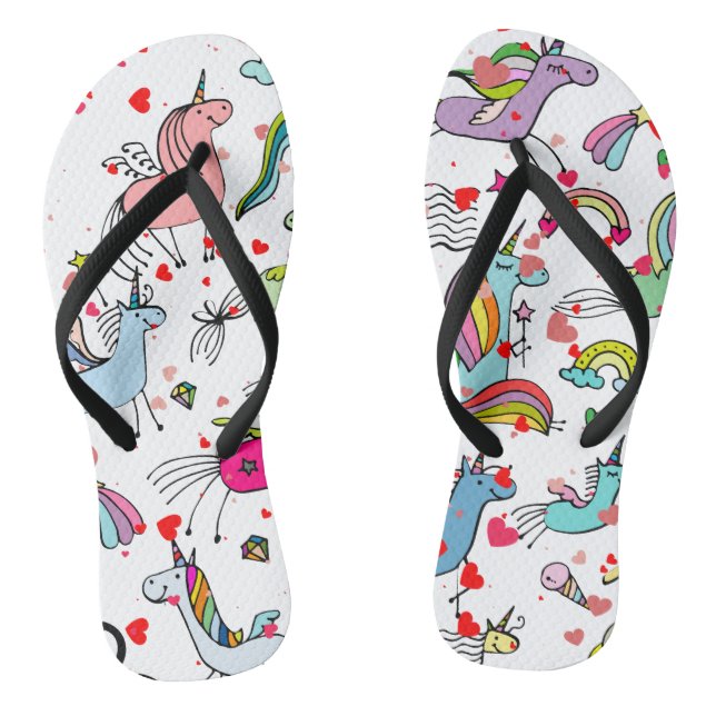 Einhorn Flip Flops (Fußbett)